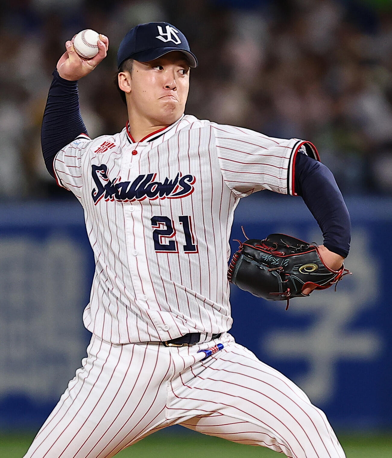 ヤクルト対広島　ヤクルト先発の吉村貢司郎（撮影・野上伸悟）