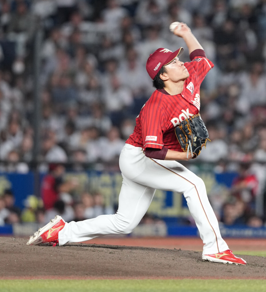 ロッテ対楽天　楽天先発の早川隆久（撮影・小沢裕）