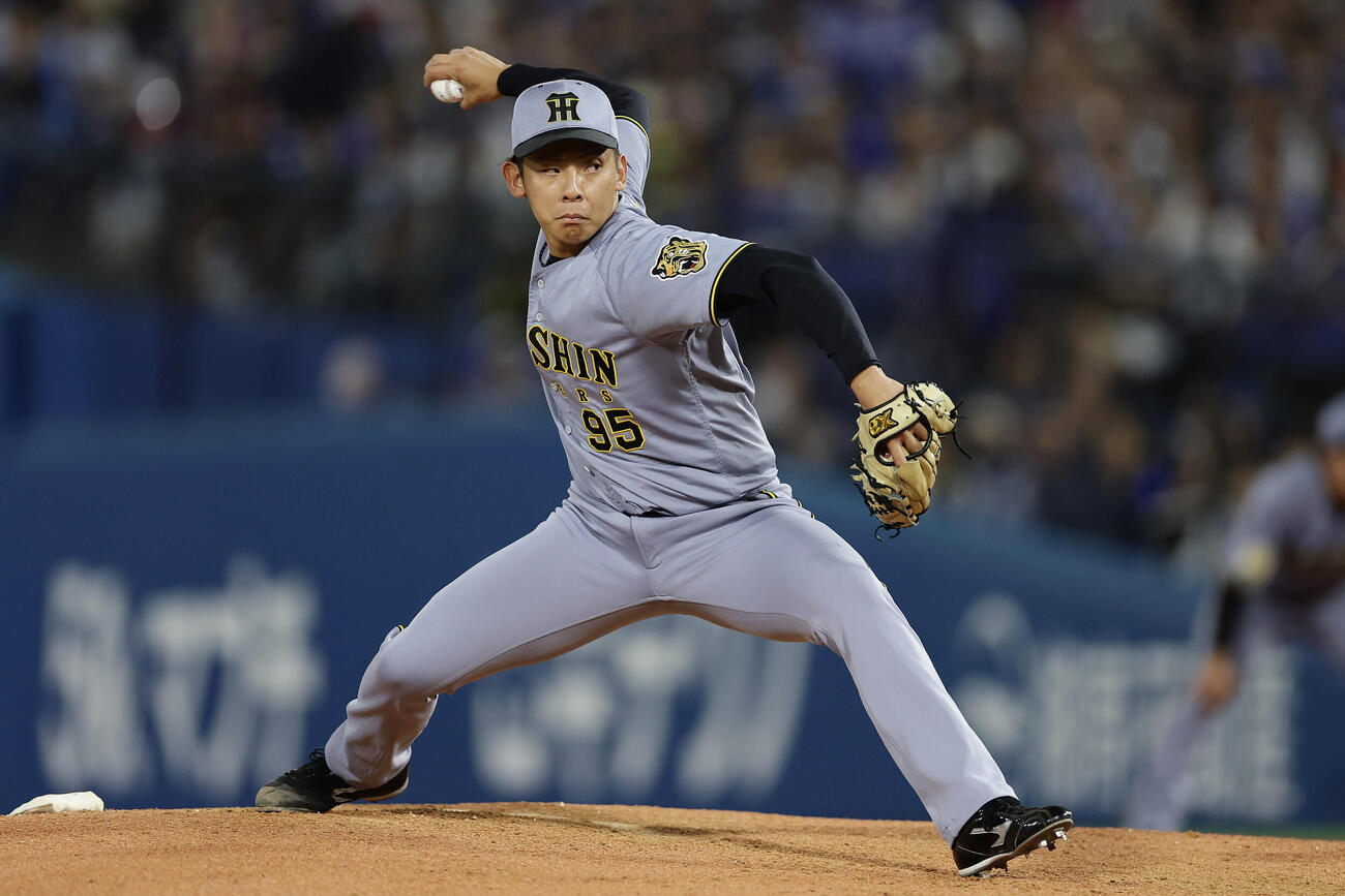 DeNA対阪神　阪神2番手の神宮僚介（撮影・前田充）