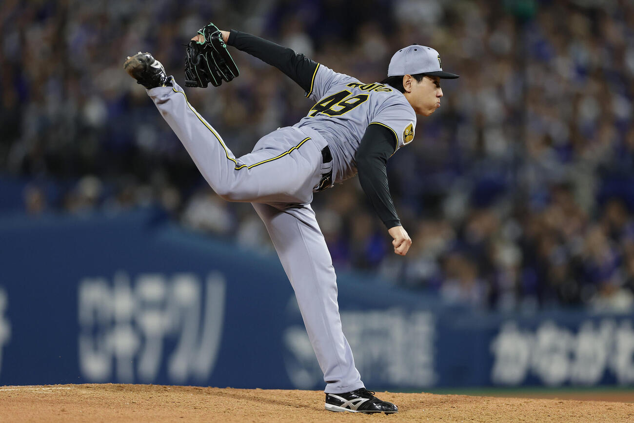DeNA対阪神　阪神7番手の工藤泰成（撮影・前田充）