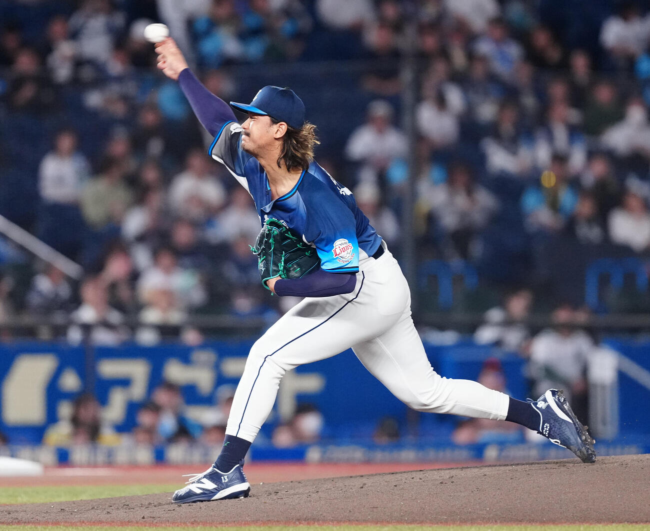 ロッテ対西武　先発し力投する西武高橋光成（撮影・鈴木みどり）