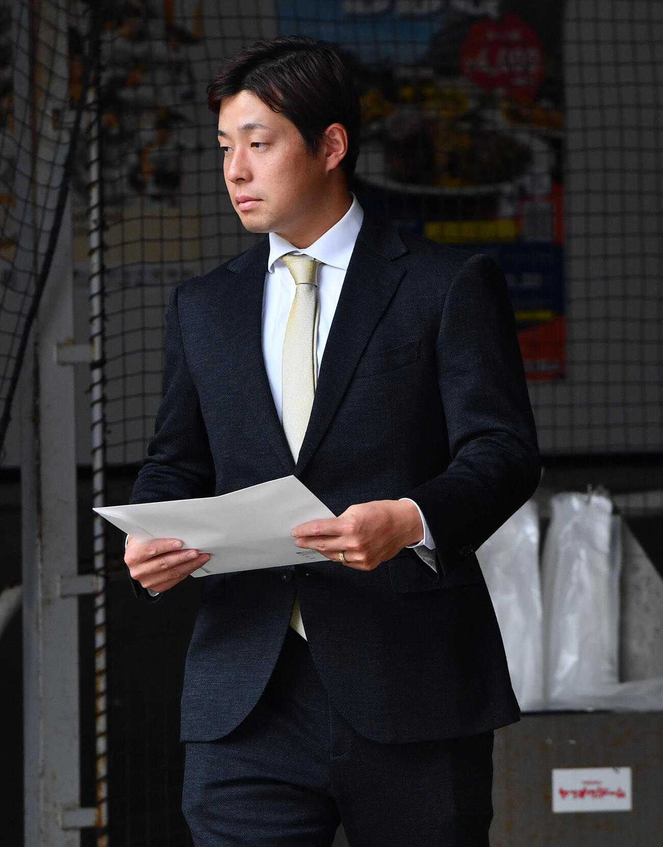 戦力外通告を受けたソフトバンク大江竜聖（撮影・岩下翔太）