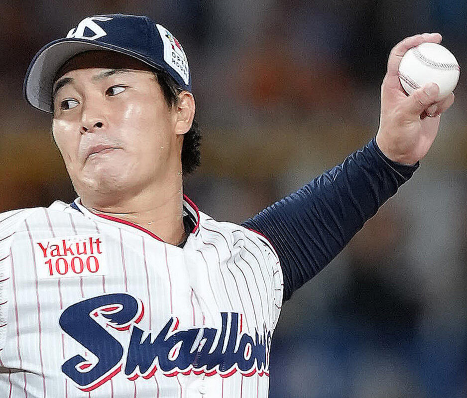 ヤクルト長谷川宙輝（2025年8月撮影）