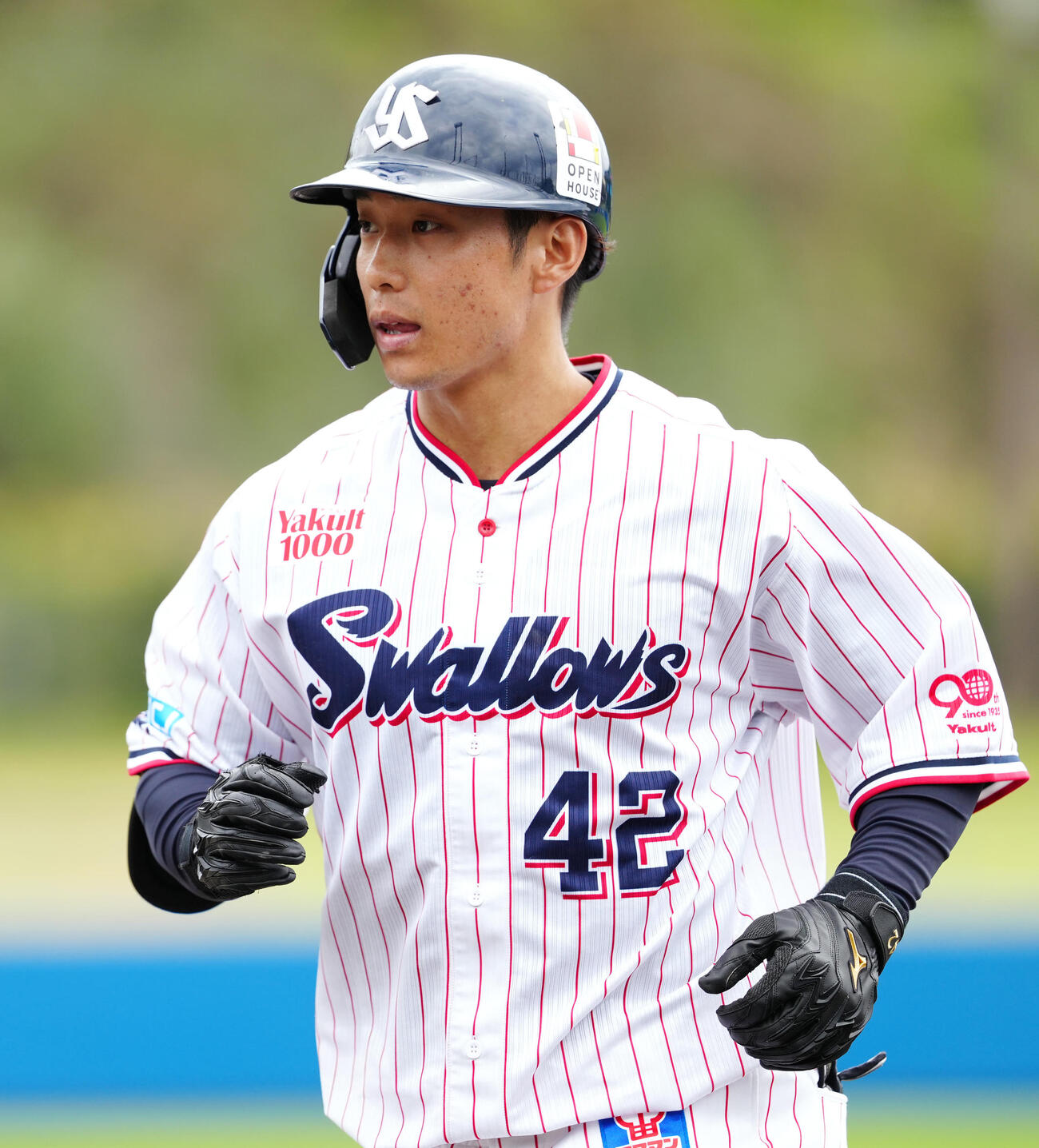 ヤクルト沢井廉（2025年2月18日撮影）