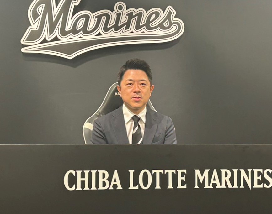 ロッテ高坂俊介球団社長（2024年1月撮影）