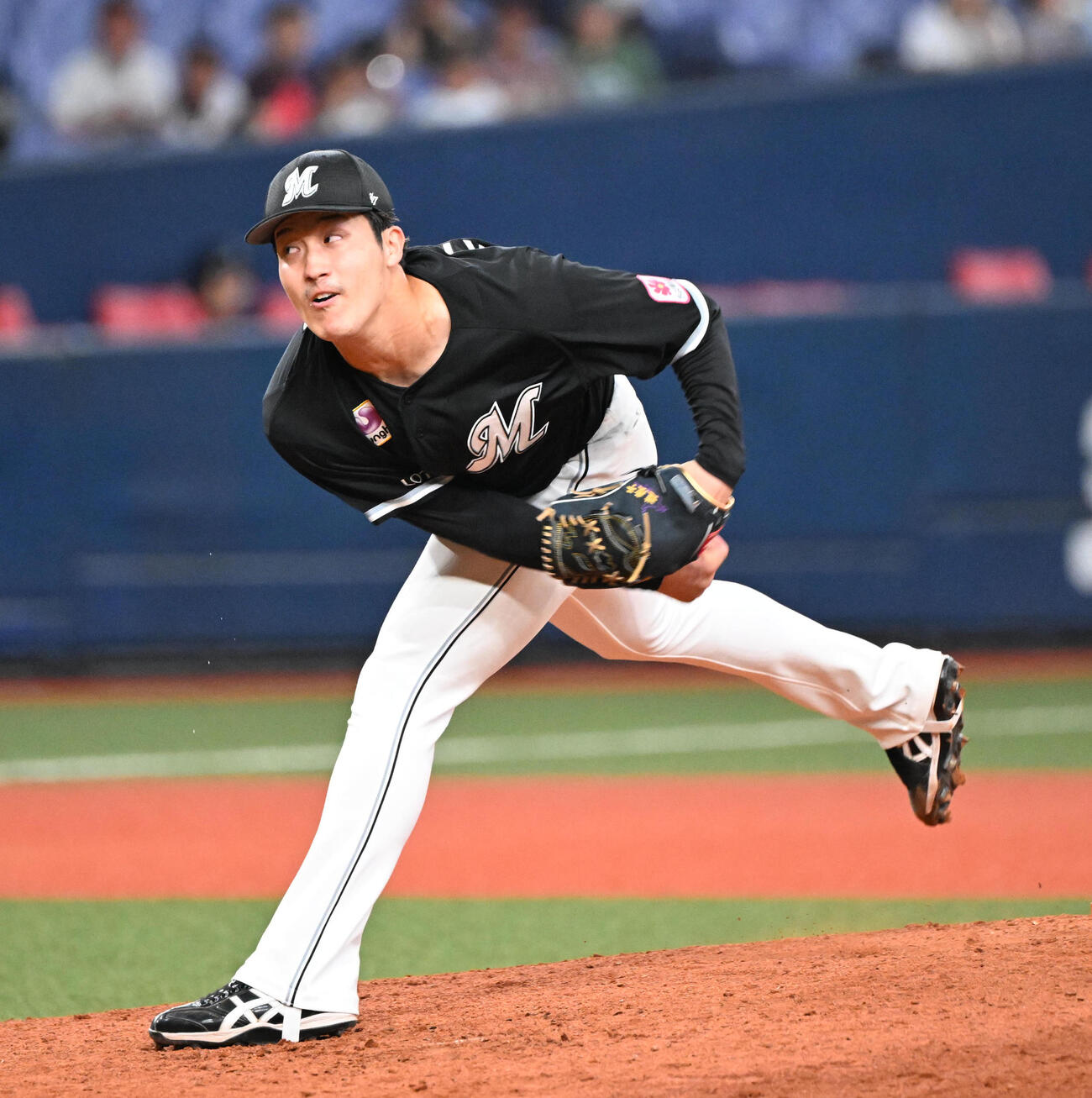 ロッテ菊地吏玖（2025年5月22日撮影）
