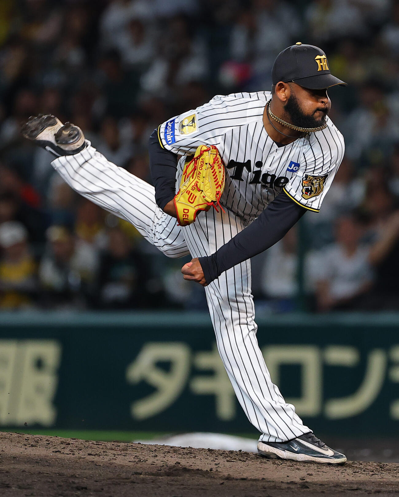 阪神対広島　阪神3番手のアンダーソン・セベリーノ（撮影・上田博志）