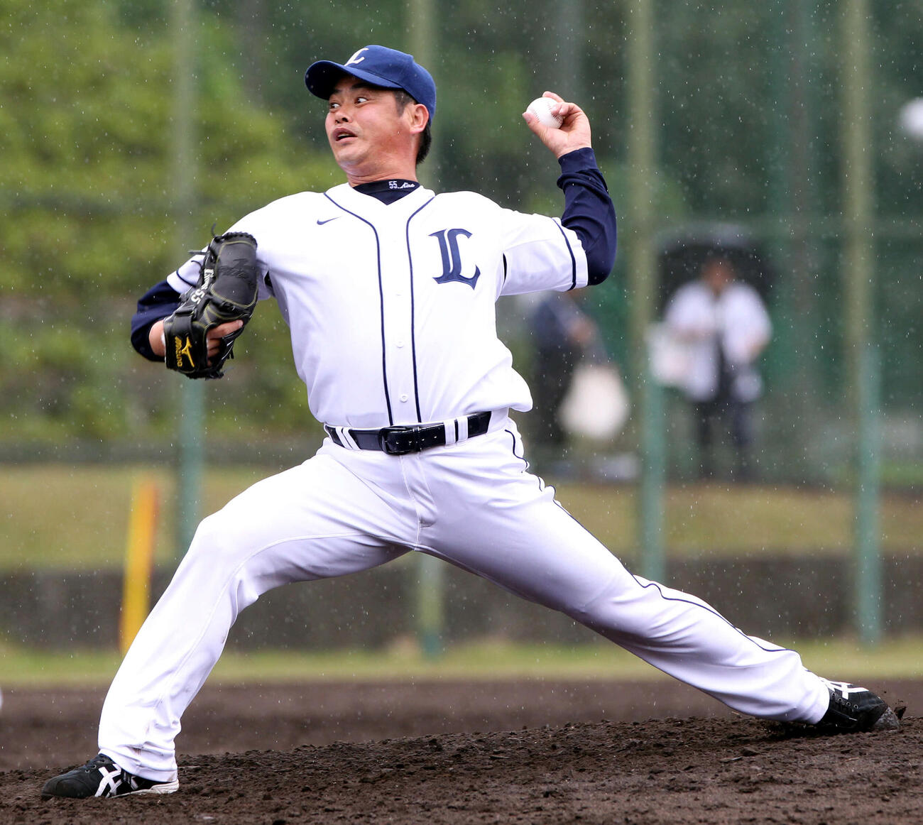 2010年5月、イースタンリーグ　西武対楽天　5回表楽天の攻撃で1イニング3者凡退に抑えた工藤公康