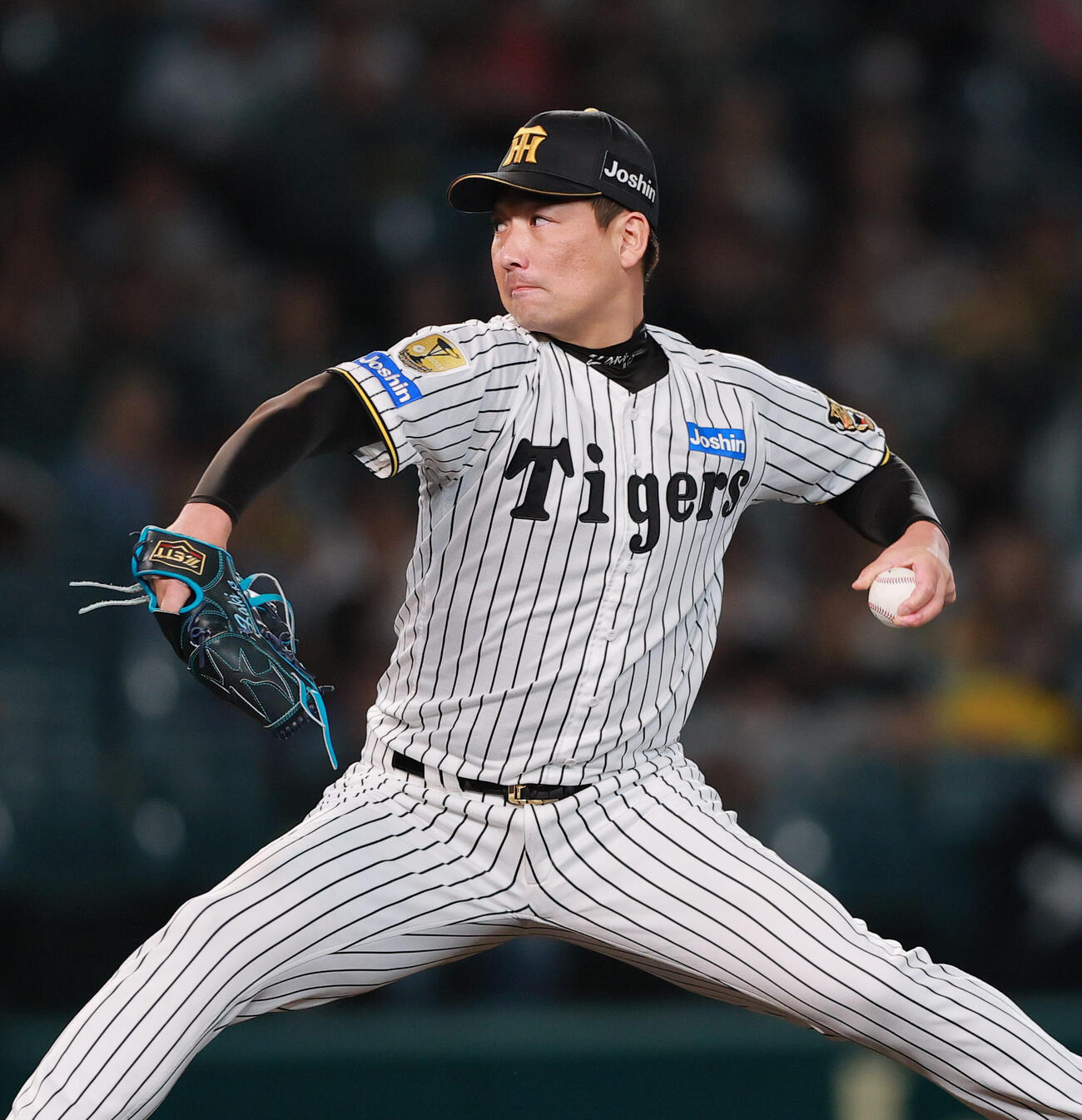 阪神対ヤクルト　8回表に登板する阪神岩崎優（撮影・上山淳一）