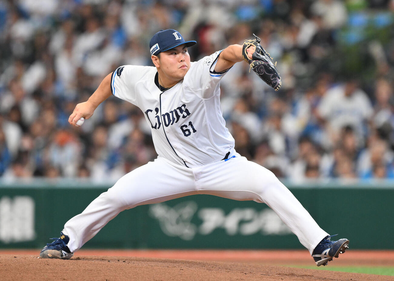 西武対日本ハム　西武先発の平良海馬（撮影・滝沢徹郎）