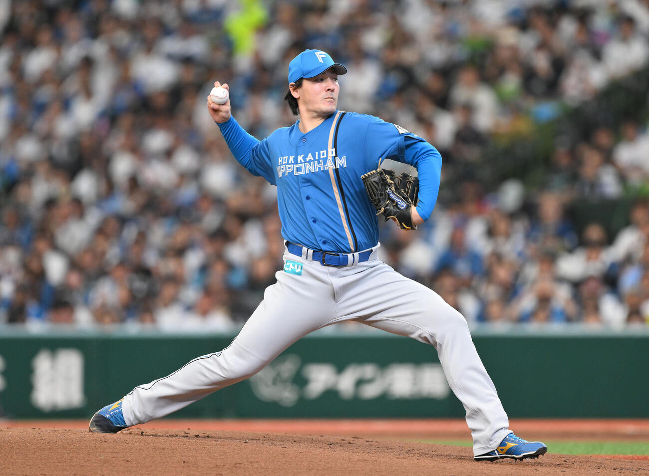 西武対日本ハム　日本ハム先発の有原航平（撮影・滝沢徹郎）