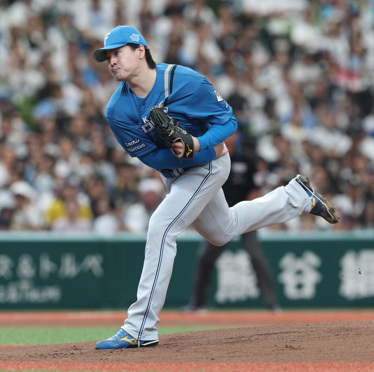 西武対日本ハム　日本ハム先発の有原航平（撮影・黒川智章）