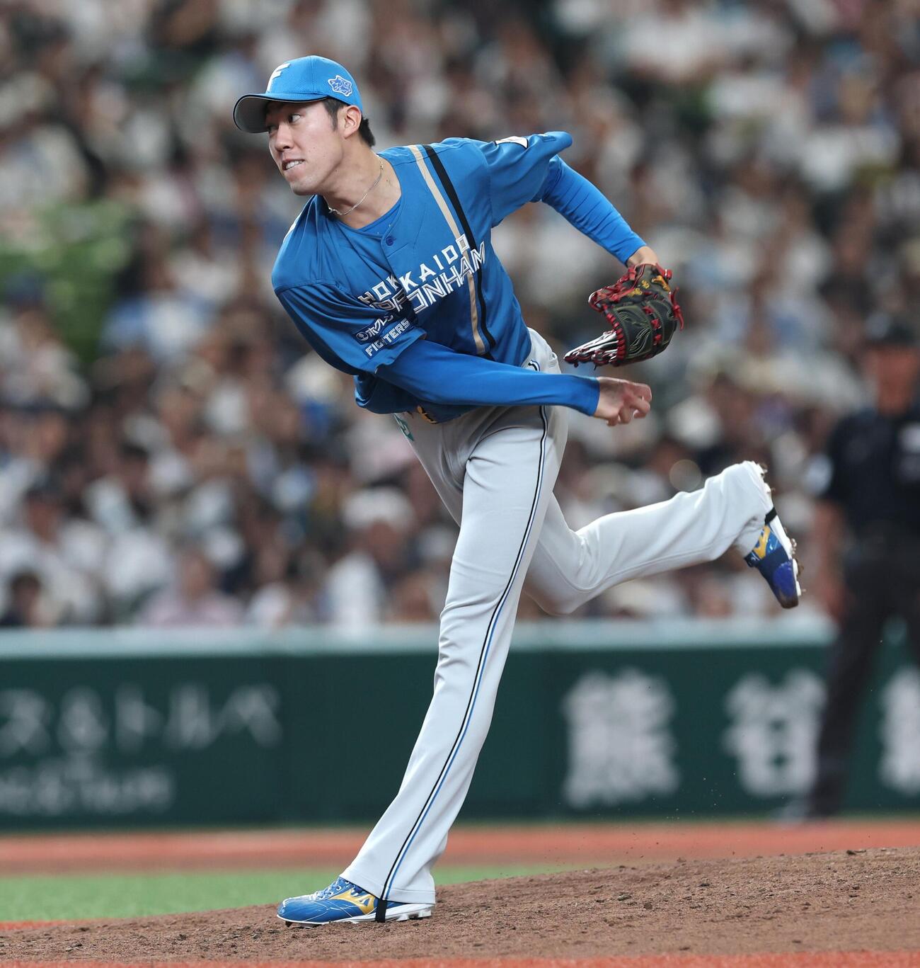 西武対日本ハム　6回に登板の福島蓮（撮影・黒川智章）
