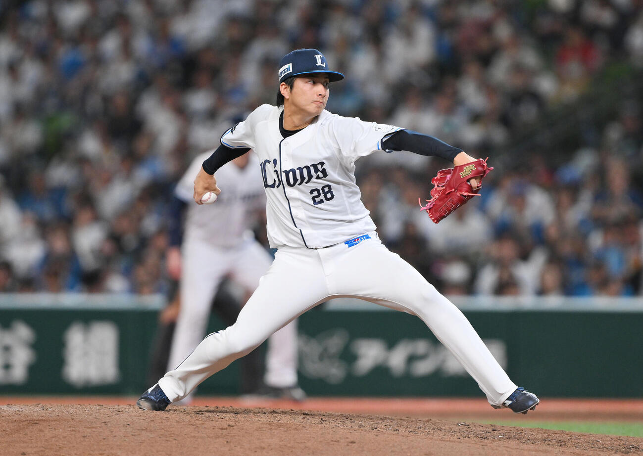 西武対日本ハム　西武4番手の森脇亮介（撮影・滝沢徹郎）