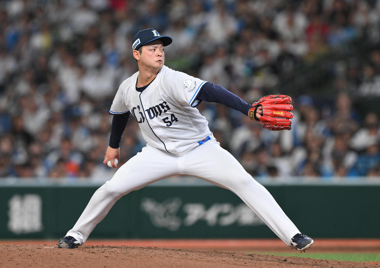 西武対日本ハム　西武2番手の黒木優太（撮影・滝沢徹郎）