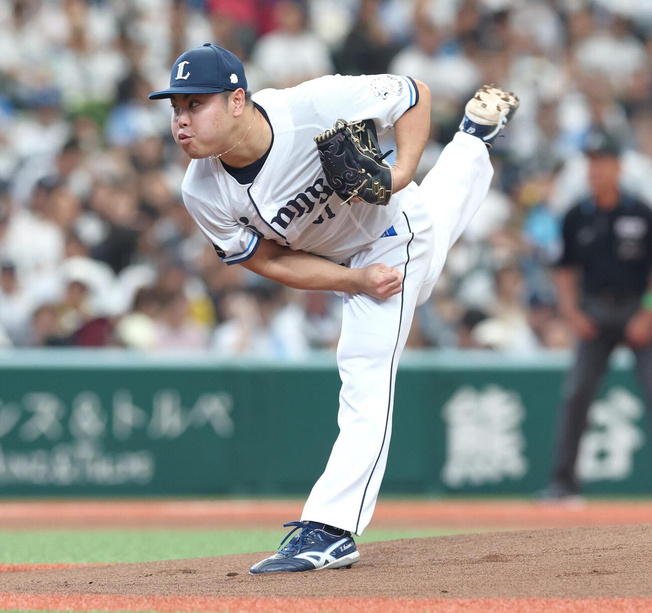 西武対日本ハム　西武先発の平良海馬（撮影・黒川智章）