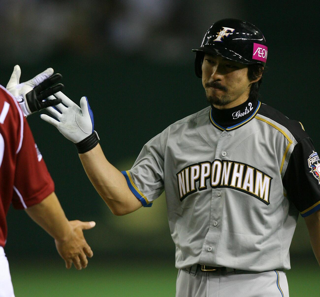 2006年、日米野球でプレーする小笠原道大