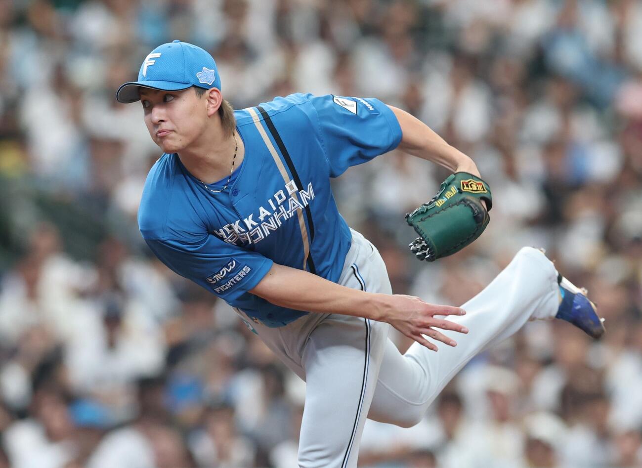 西武対日本ハム　日本ハム先発の達孝太（撮影・黒川智章）