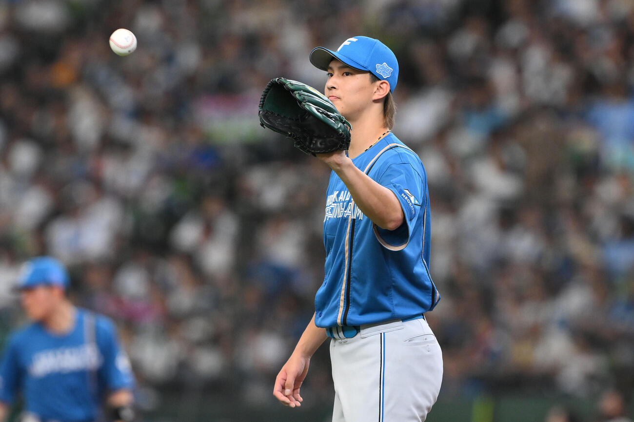 西武対日本ハム　日本ハム先発の達孝太（撮影・滝沢徹郎）