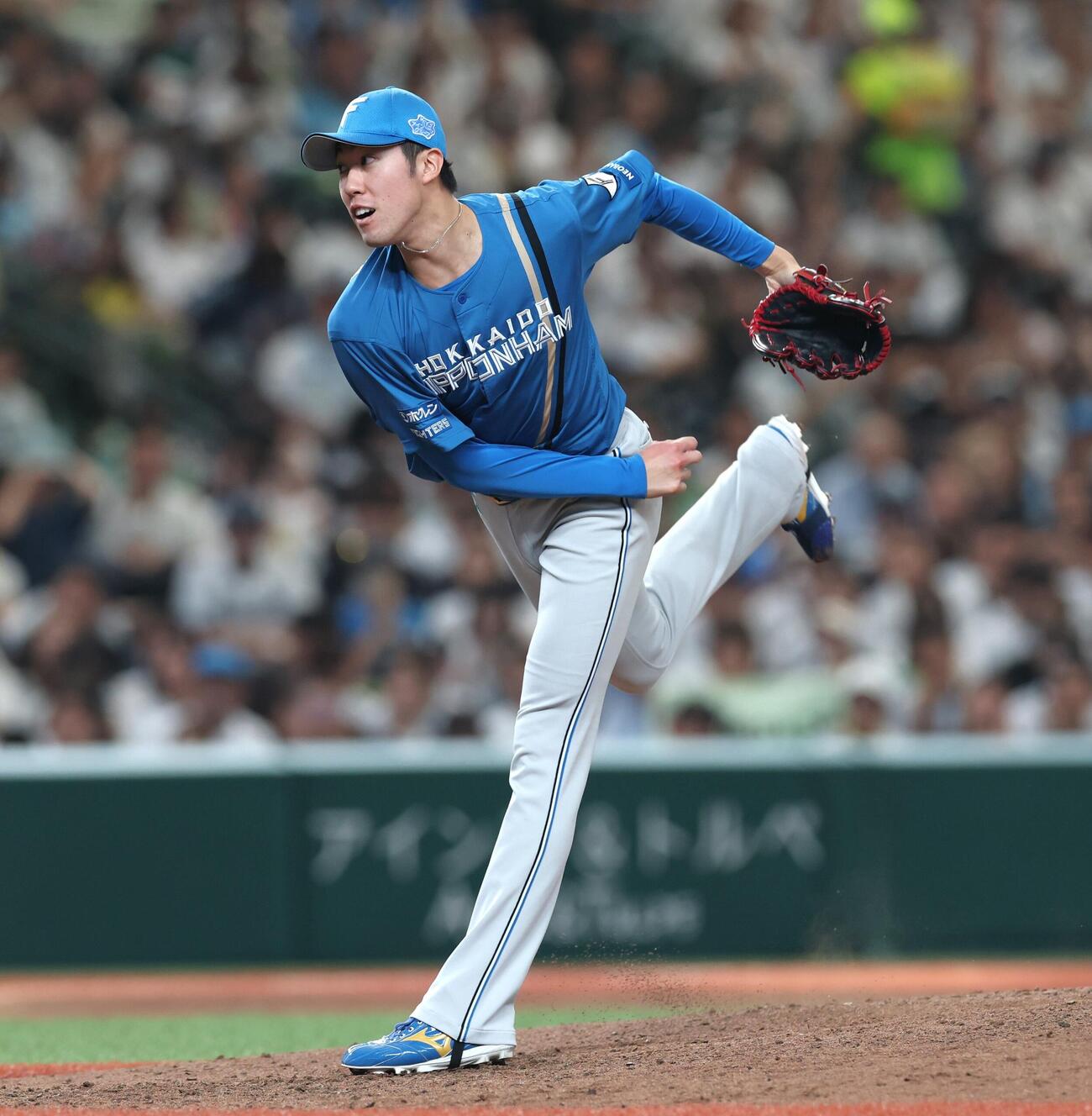 西武対日本ハム　7回に登板の福島蓮（撮影・黒川智章）