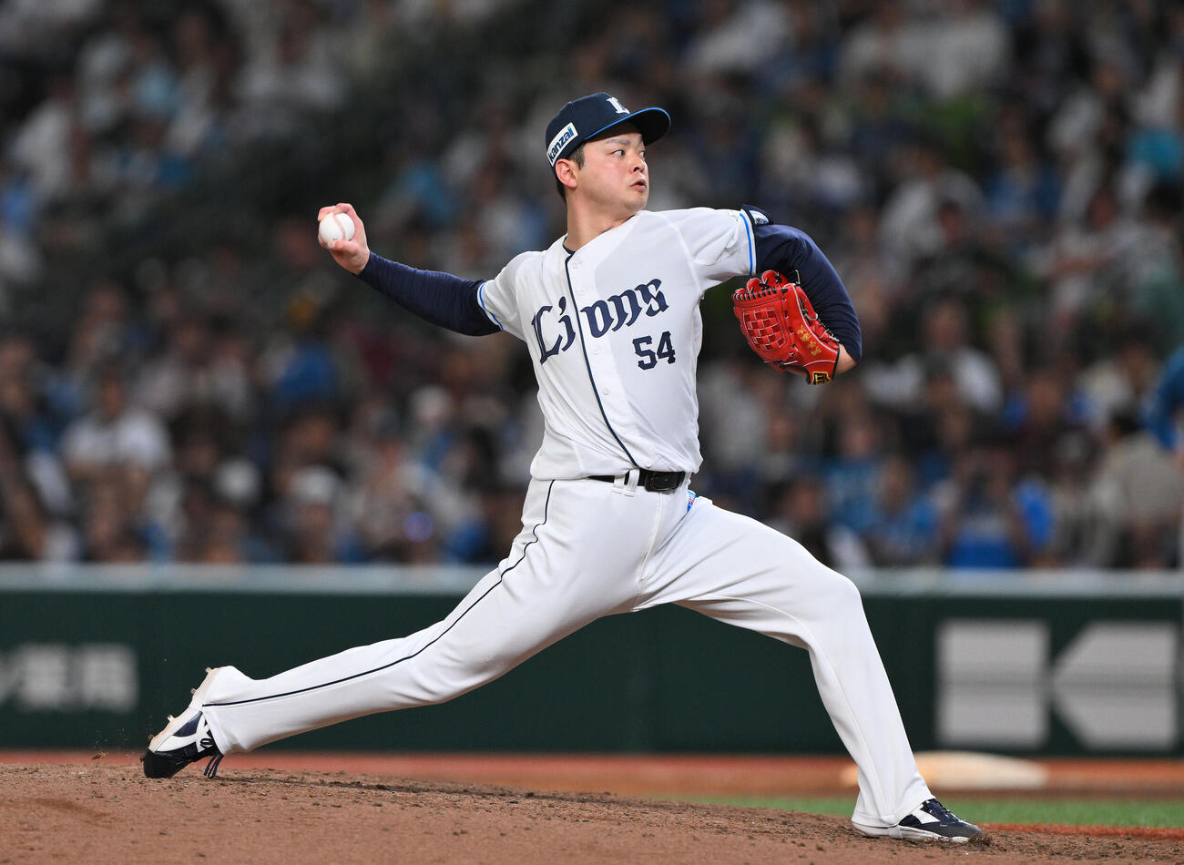 西武対日本ハム　西武2番手の黒木優太（撮影・滝沢徹郎）