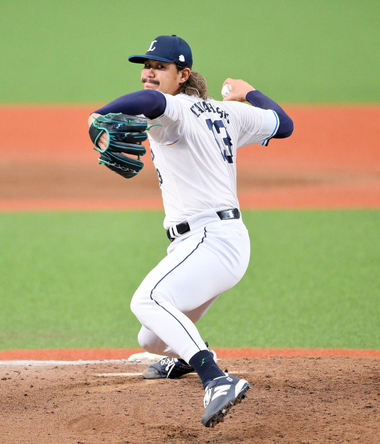 西武対日本ハム　先発で力投する西武高橋光成（撮影・滝沢徹郎）