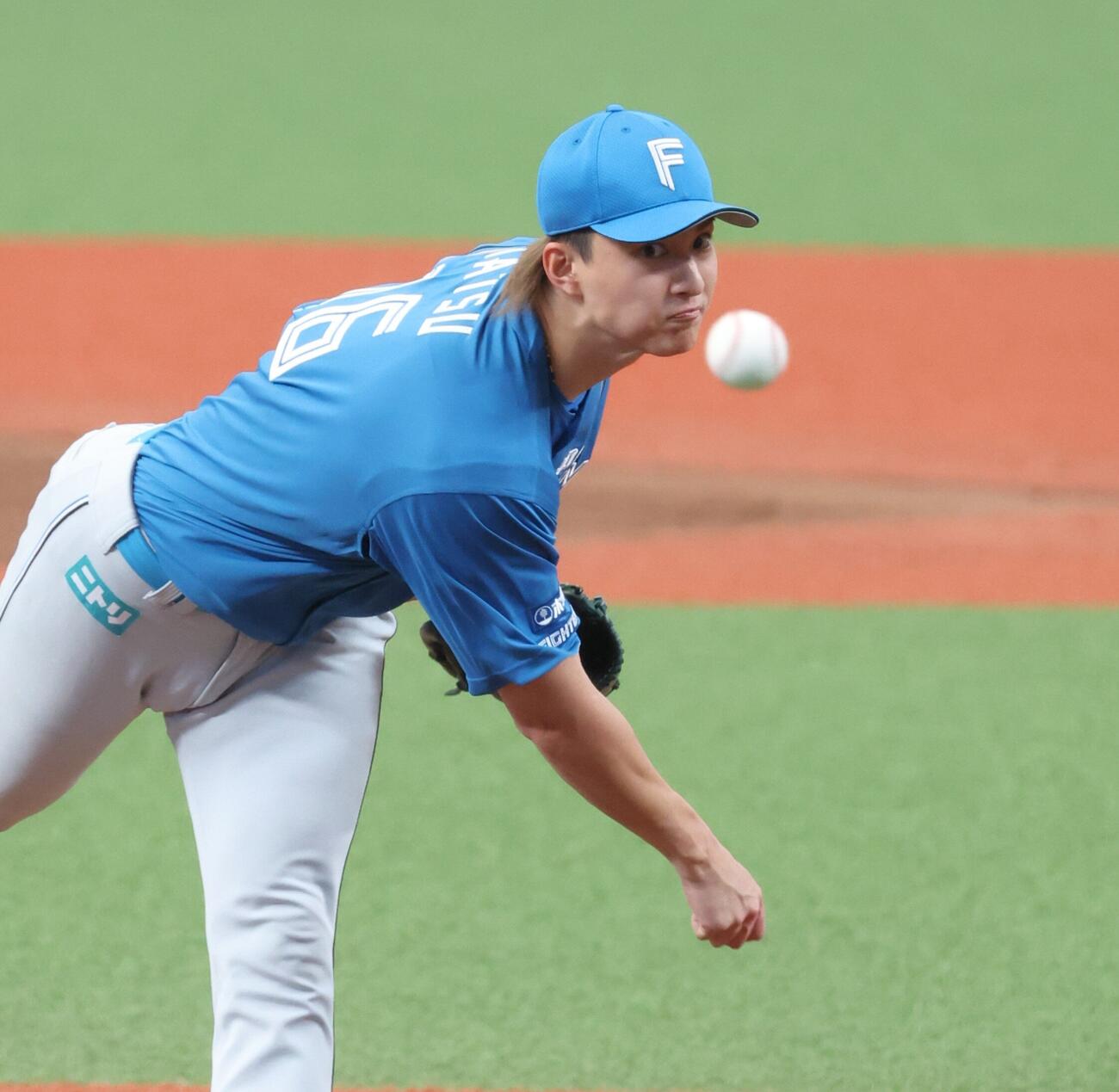 西武対日本ハム　日本ハム先発の達孝太（撮影・黒川智章）