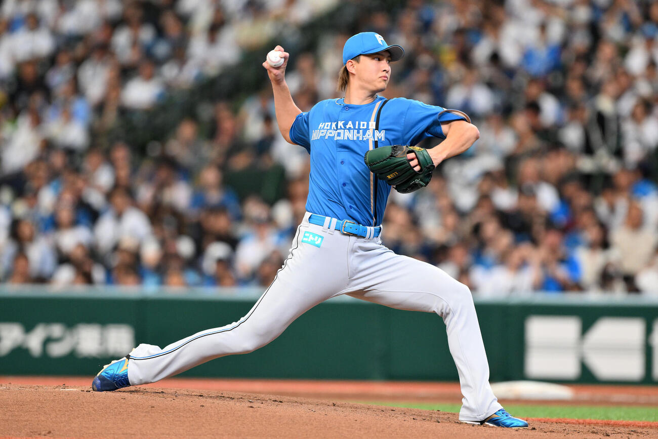 西武対日本ハム　日本ハム先発の達孝太（撮影・滝沢徹郎）