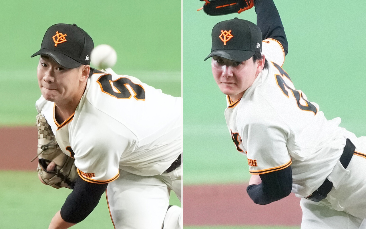 2桁勝利を挙げた巨人井上温大と竹丸和幸