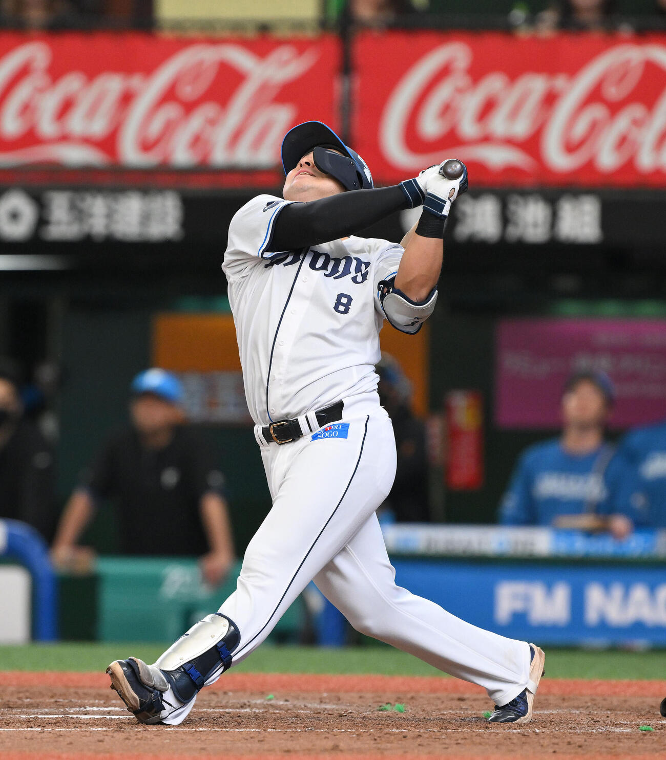 西武対日本ハム　5回裏西武2死一、三塁、渡部聖弥は捕飛に倒れる（撮影・滝沢徹郎）
