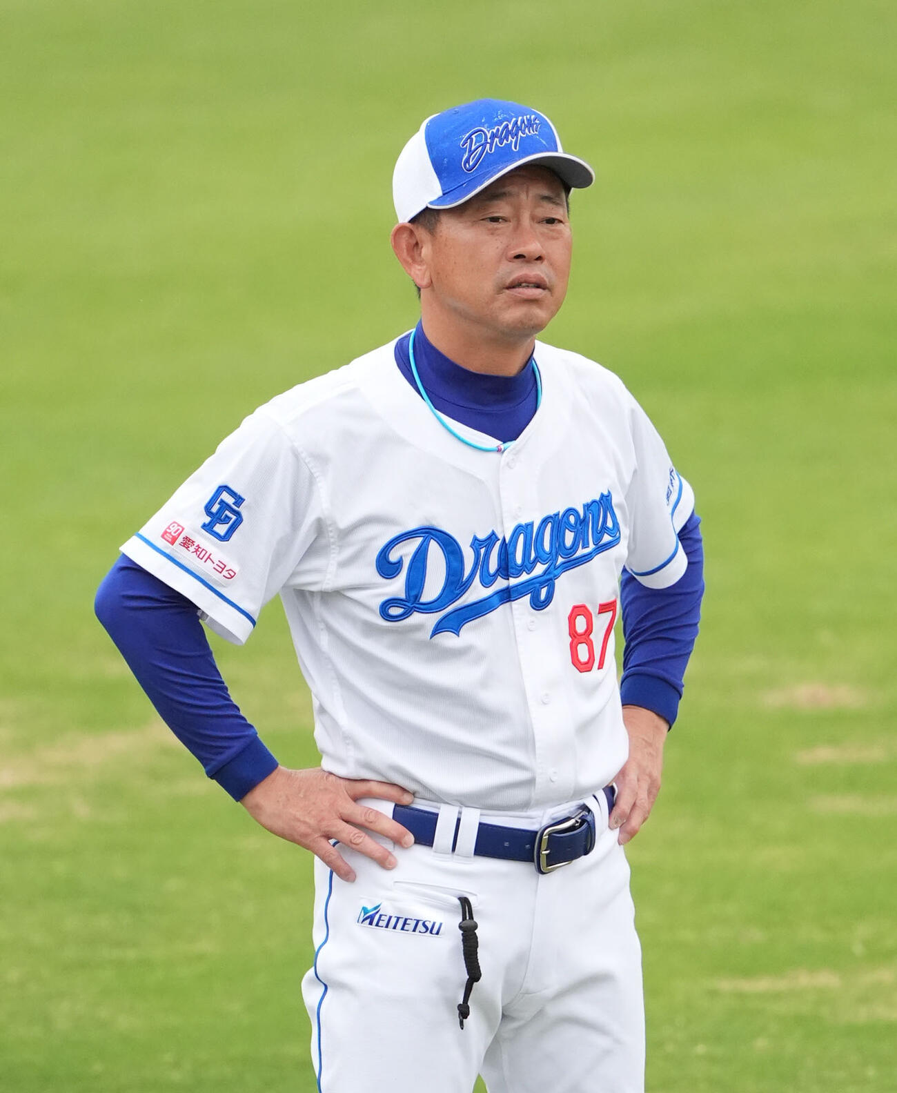 中村豊外野守備総合コーチ（2025年10月14日撮影）