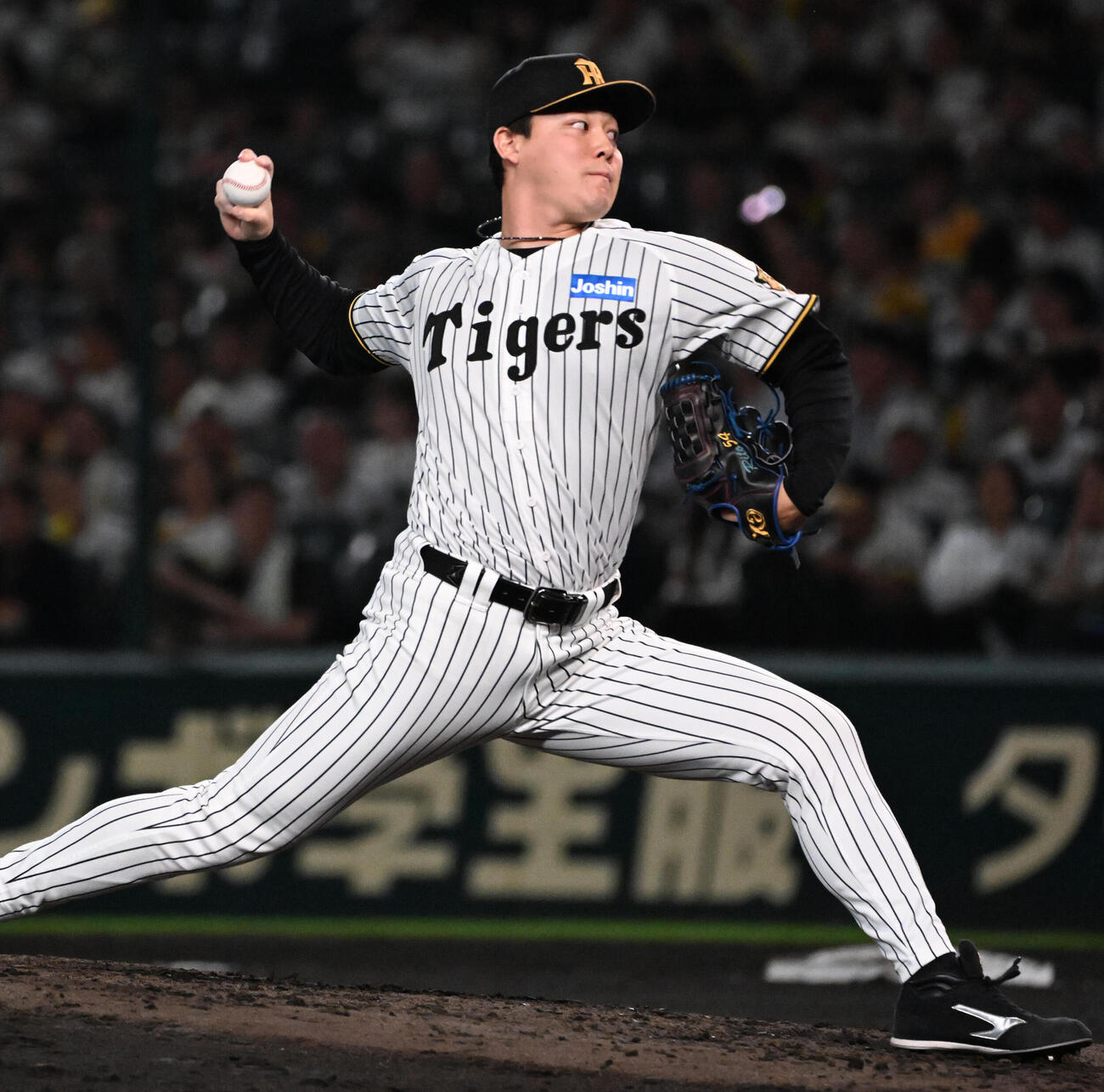 阪神対巨人　阪神2番手の木下里都（撮影・石井愛子）