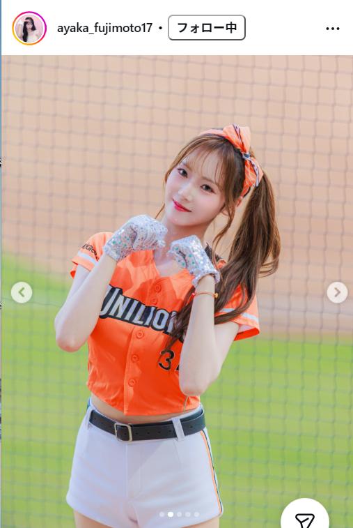 藤本彩花さんのインスタグラムから