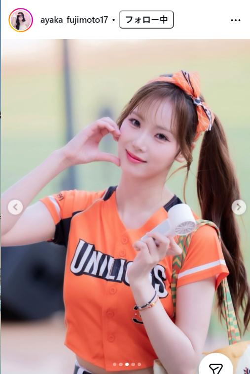 藤本彩花さんのインスタグラムから