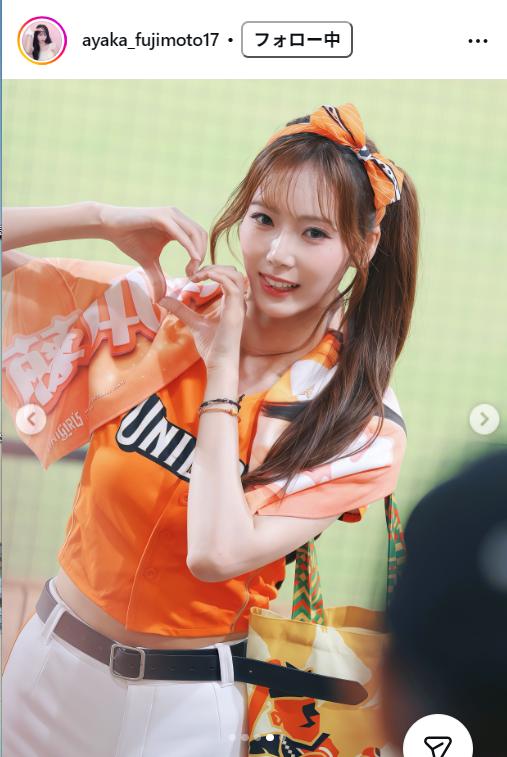 藤本彩花さんのインスタグラムから