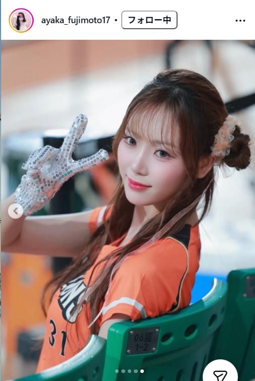 藤本彩花さんのインスタグラムから