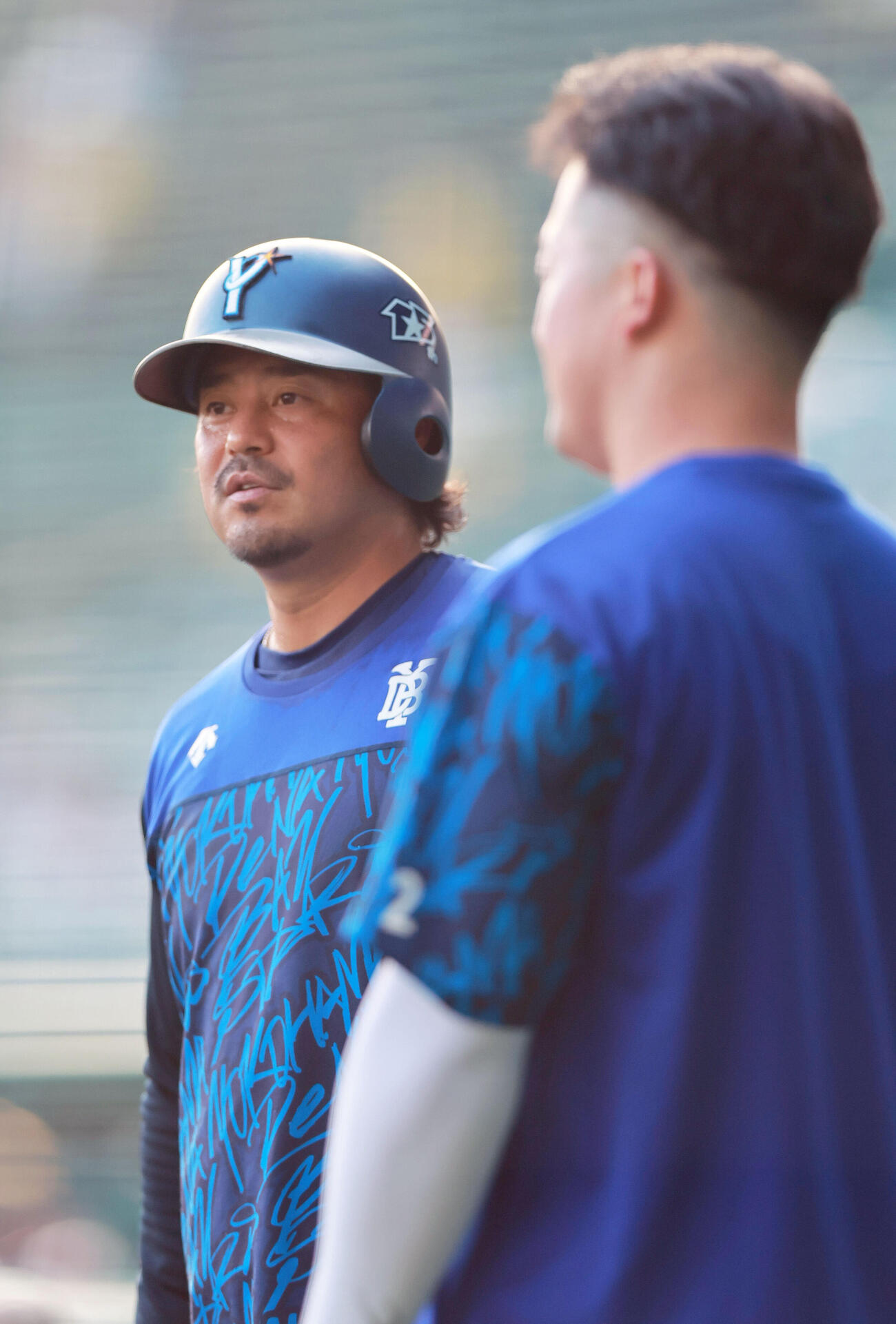 阪神対DeNA　試合前の練習に励むDeNA宮崎敏郎（撮影・上山淳一）