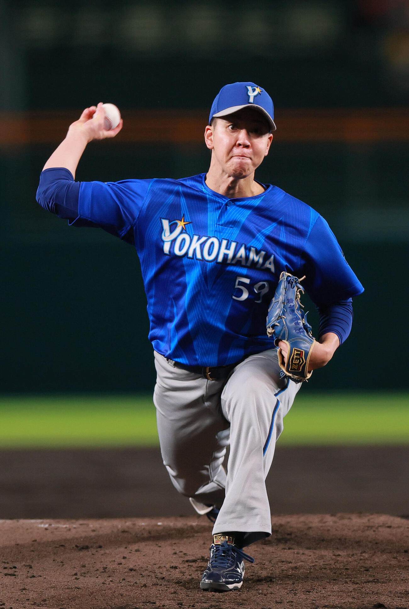 阪神対DeNA DeNA先発の平良拳太郎（撮影・上山淳一）