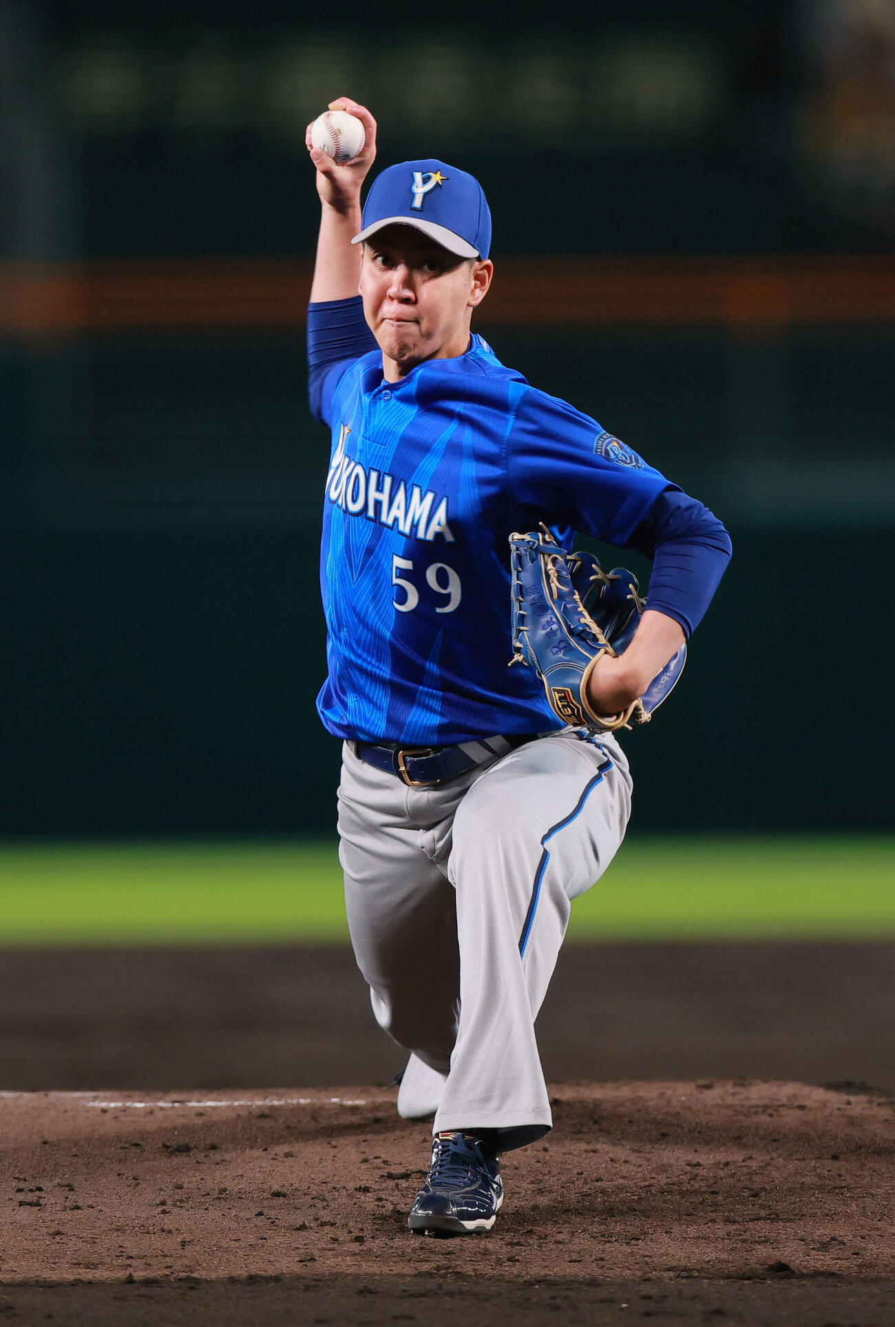 阪神対DeNA DeNA先発の平良拳太郎（撮影・上山淳一）