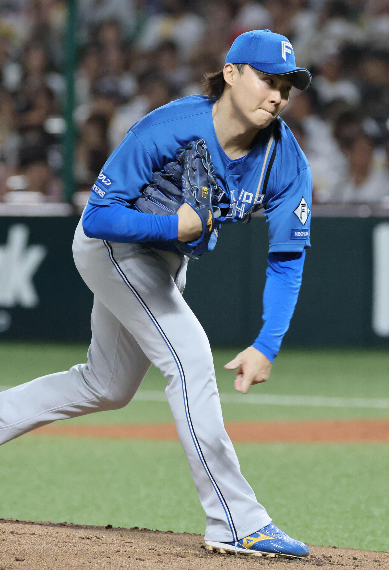 ソフトバンク対日本ハム　日本ハム先発の山崎福也（撮影・加藤孝規）