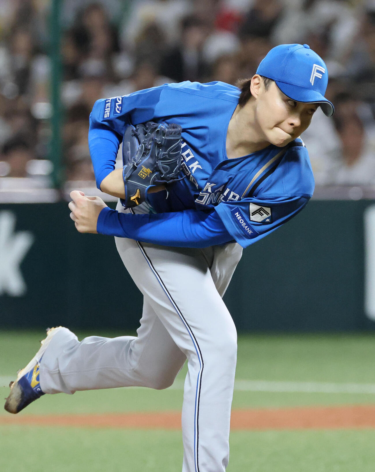 ソフトバンク対日本ハム　日本ハム先発の山崎福也（撮影・加藤孝規）