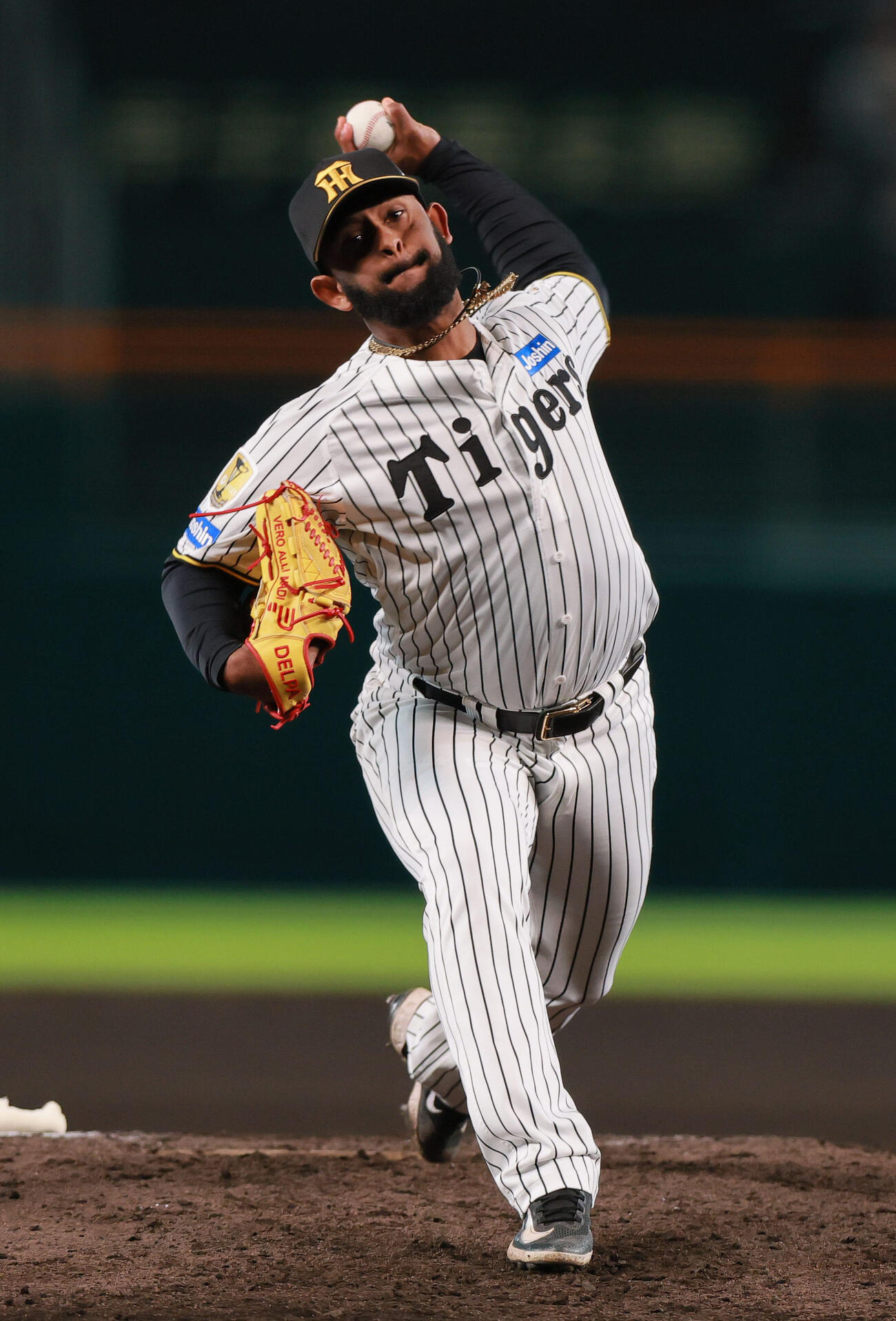 阪神対DeNA 8回表に登板する阪神アンダーソン・セベリーノ（撮影・上山淳一）