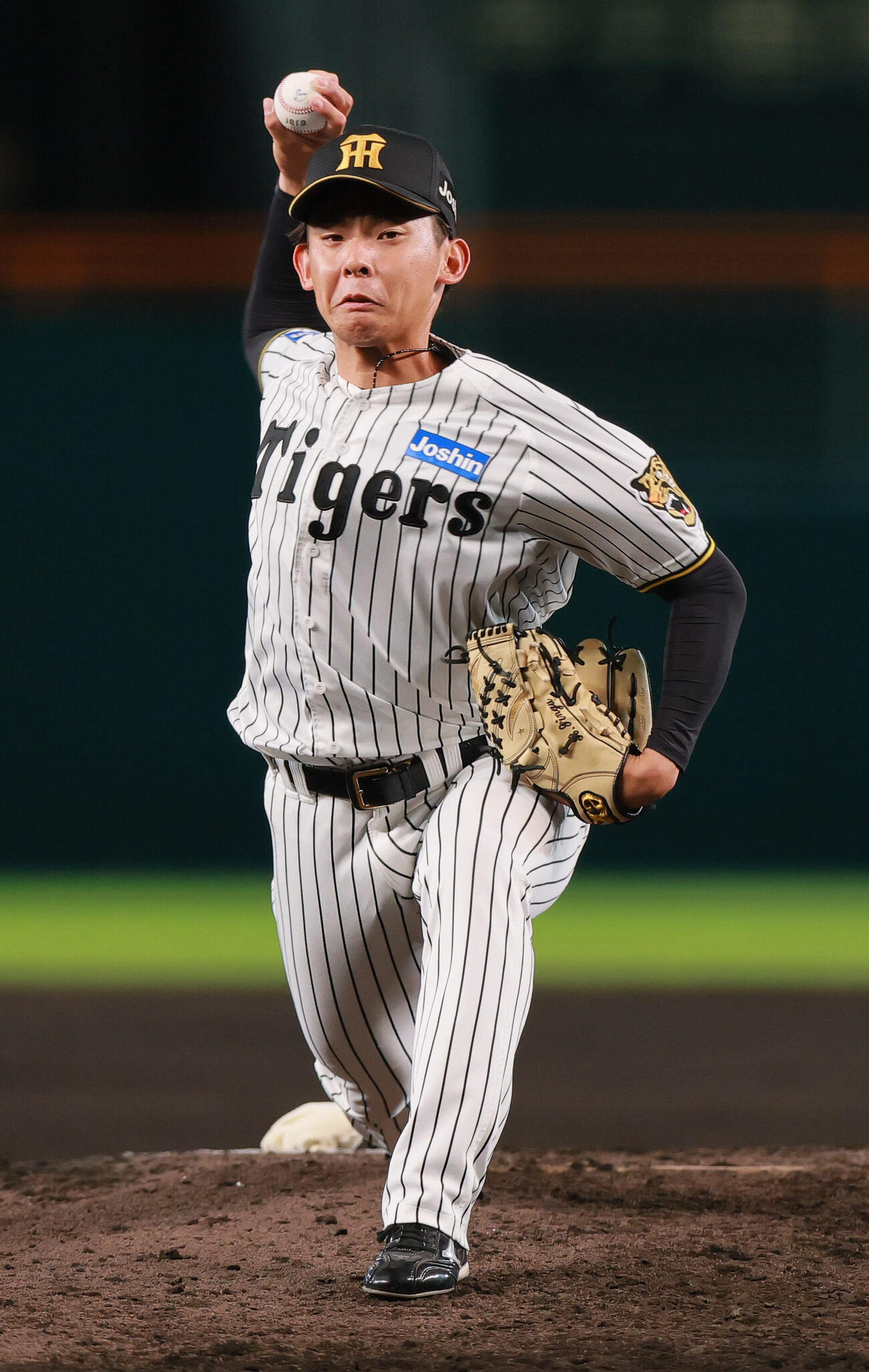 阪神対DeNA 9回表に登板する阪神神宮僚介（撮影・上山淳一）