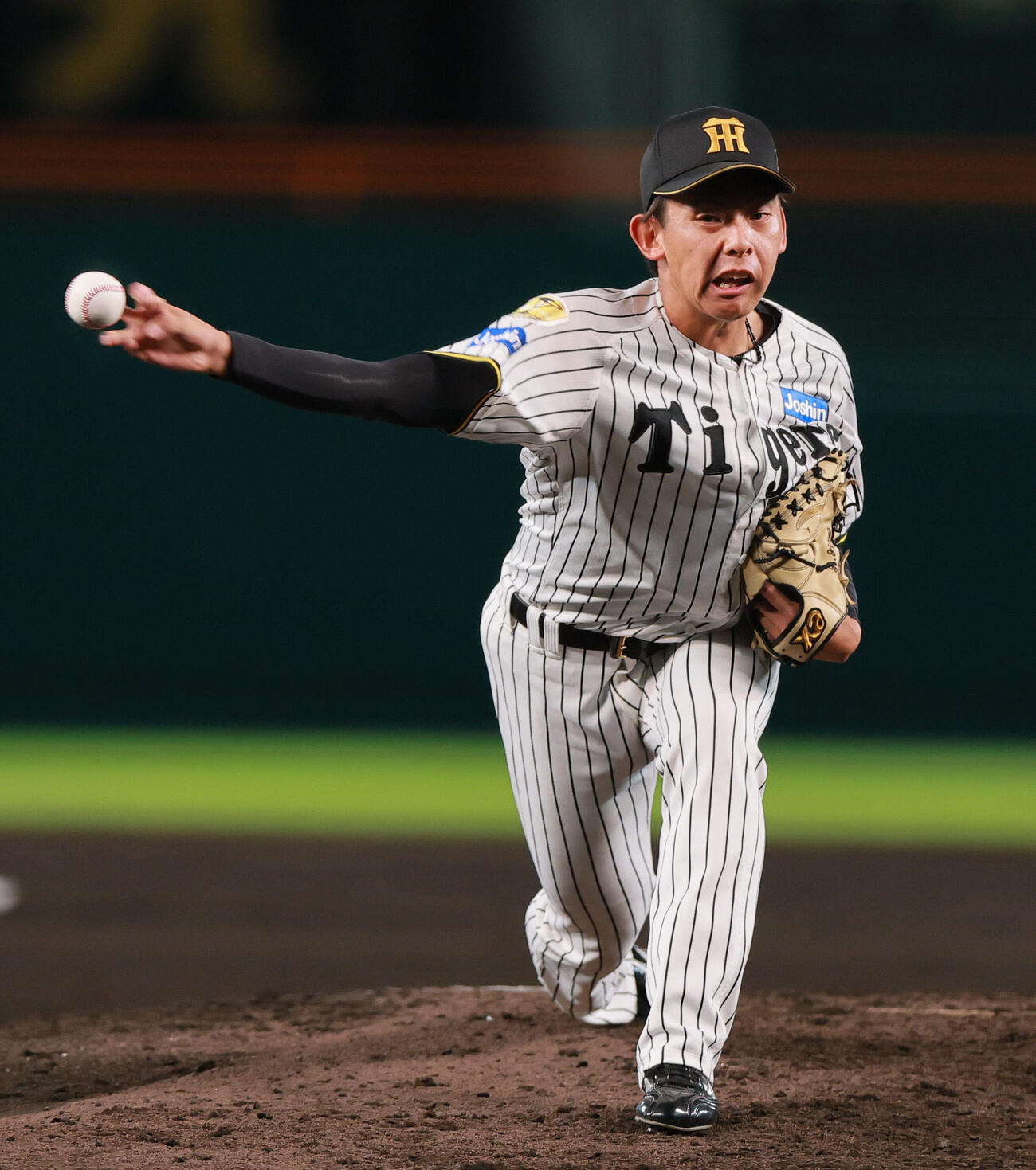 阪神対DeNA 9回表に登板する阪神神宮僚介（撮影・上山淳一）