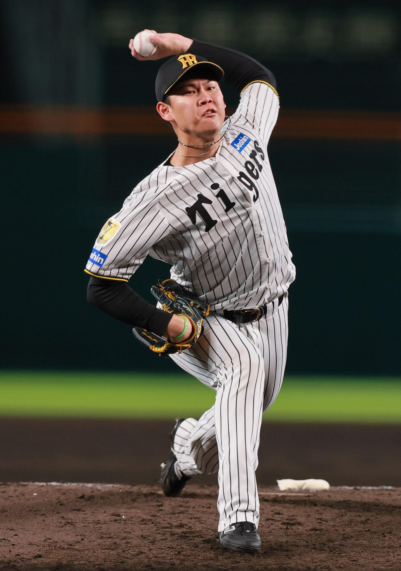阪神対DeNA 7回表に登板する阪神及川雅貴（撮影・上山淳一）
