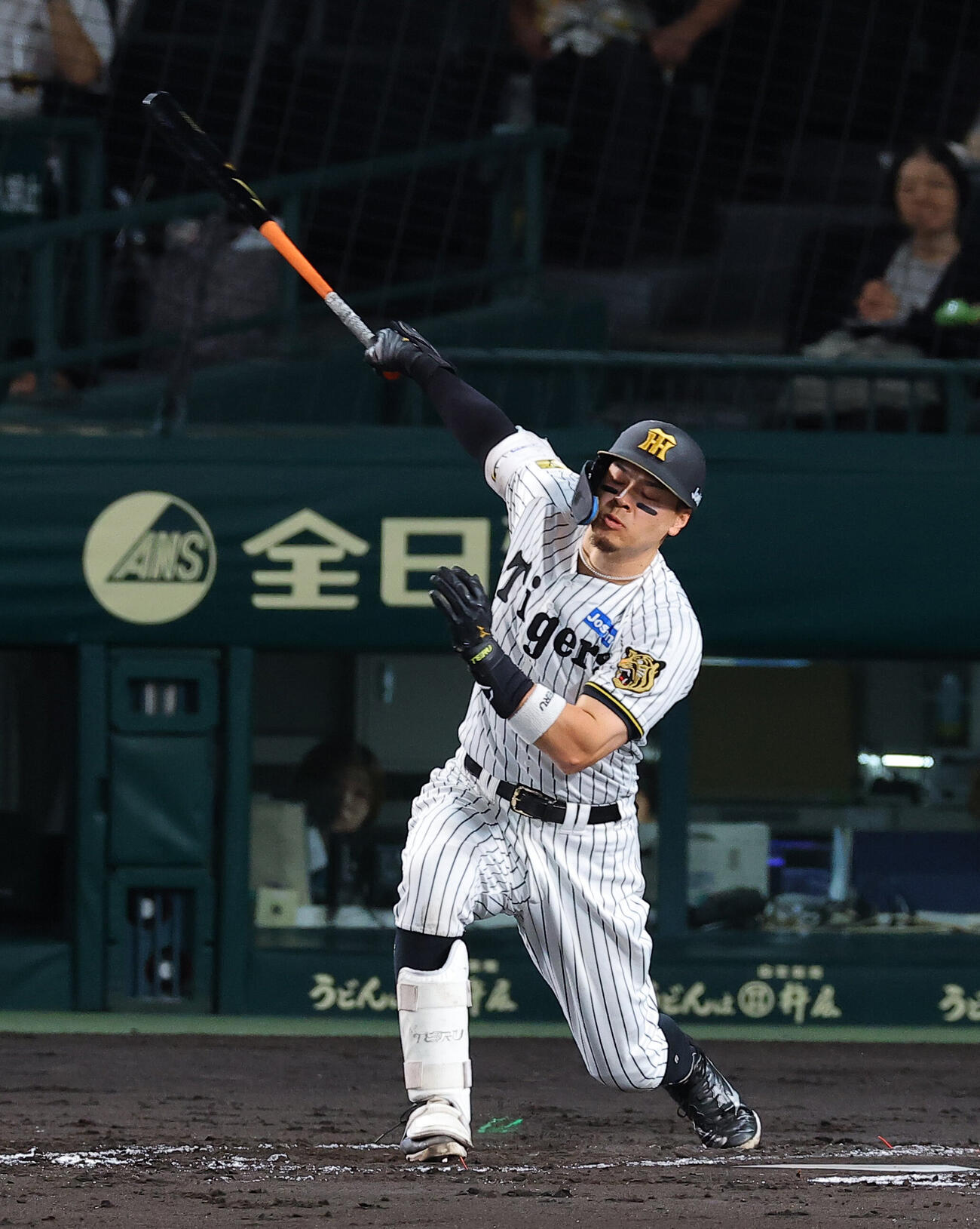 阪神対DeNA 2回裏阪神無死、佐藤輝明は三振に倒れる（撮影・上田博志）
