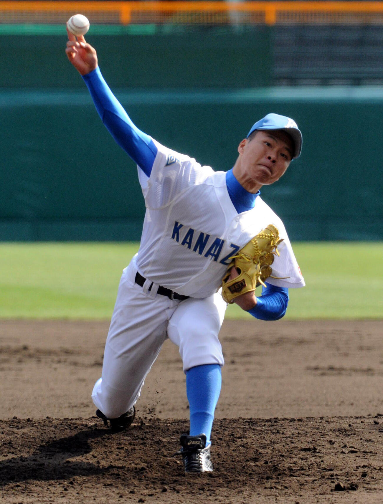 金沢高時代の釜田佳直（11年3月撮影）