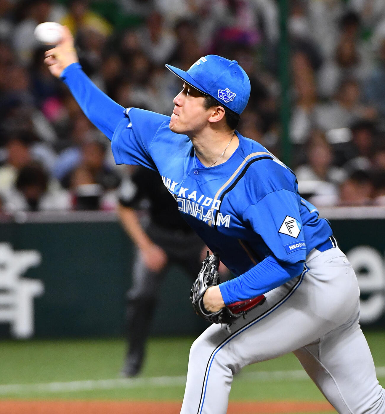 ソフトバンク対日本ハム　日本ハム先発の北山亘基（撮影・岩下翔太）