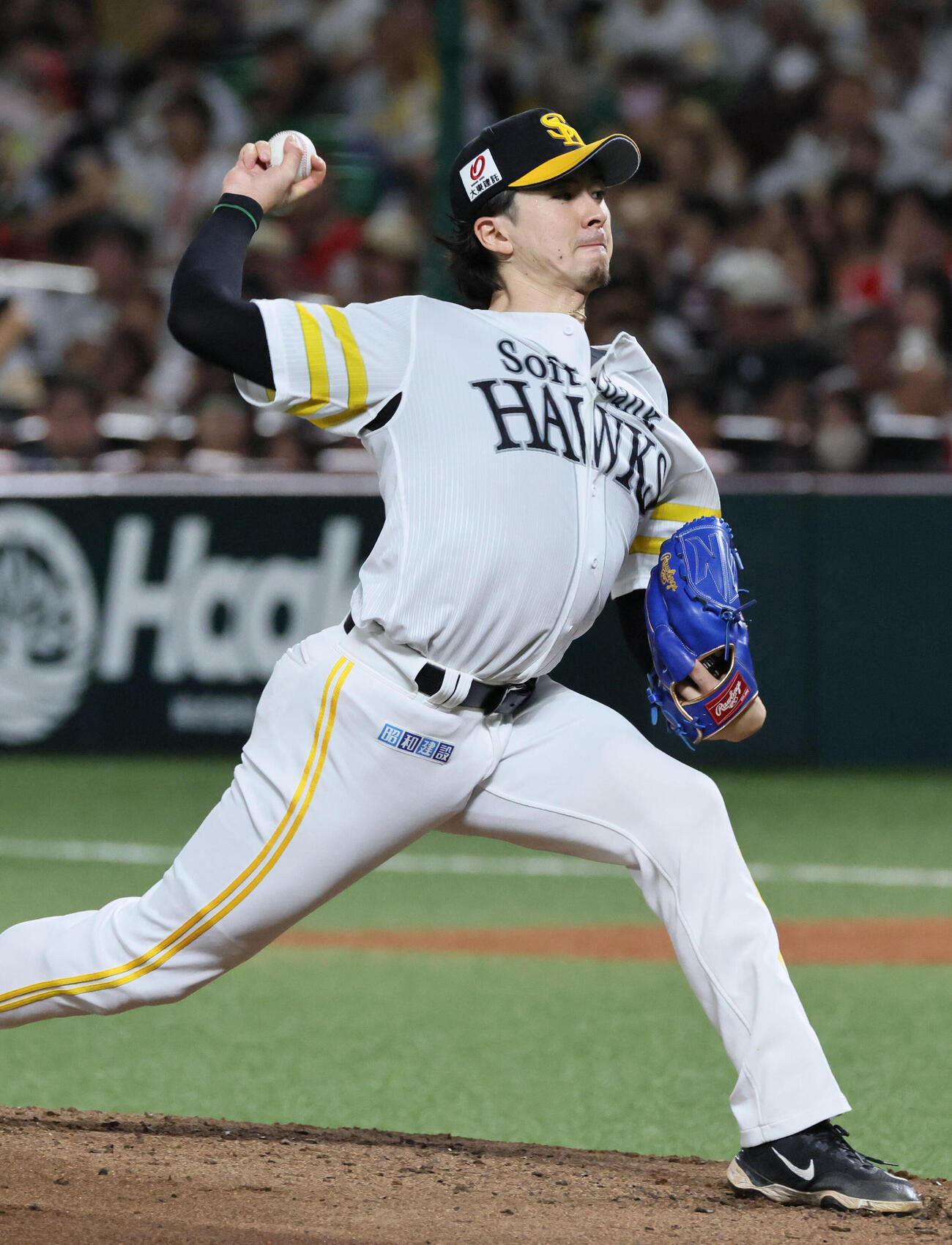 ソフトバンク対日本ハム　ソフトバンク先発の上沢直之（撮影・加藤孝規）