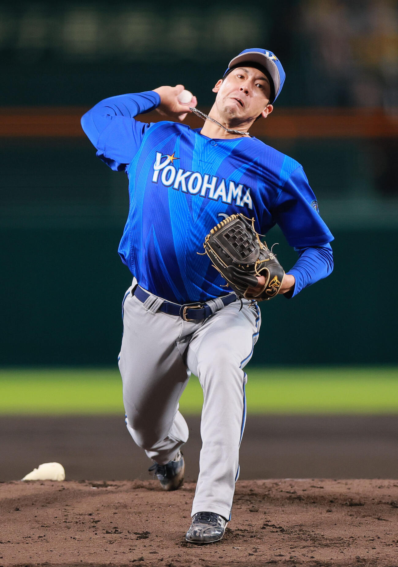 阪神対DeNA DeNA先発の尾形崇斗（撮影・上山淳一）